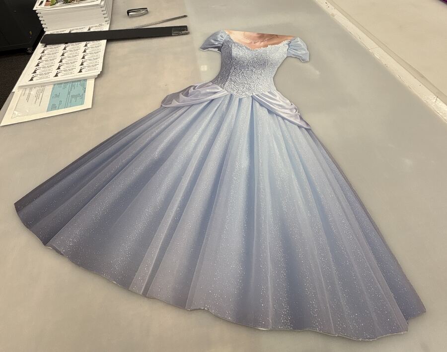 Large-format die-cut standee for an event display &mdash; Savers Printing