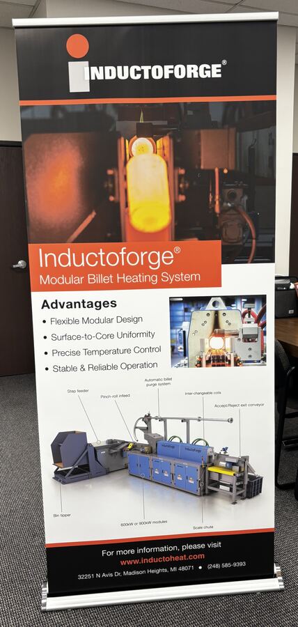 Retractable trade show banner stand &mdash; Savers Printing